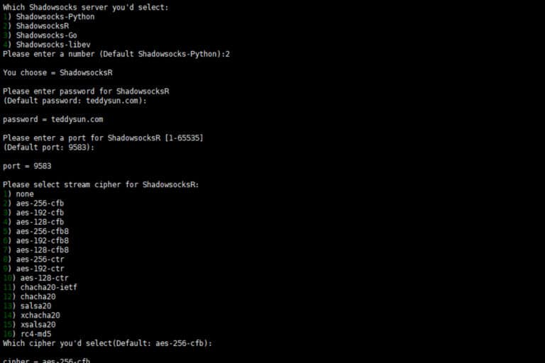 teddysun-shadowsocks-linux-shadowsocks